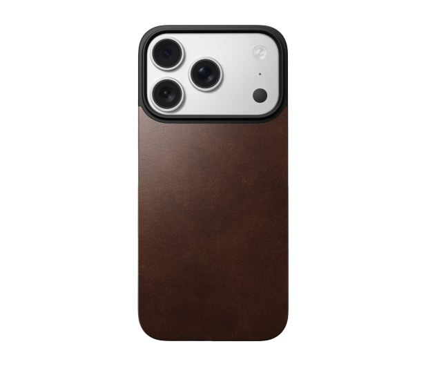 Nomad Magnetic Leather Back na iPhone 17 Pro MagSafe rustic brown - 1362285 - zdjęcie 2